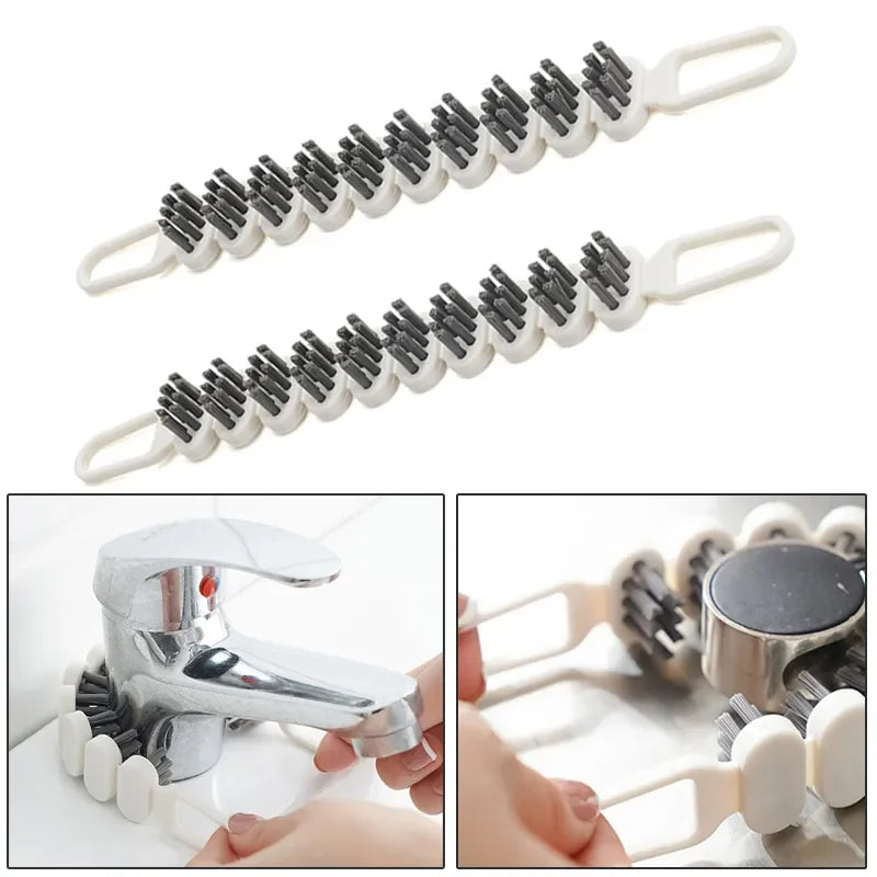 Faucet Cleaning Brush Kitchen Oil Stain Remove Brush Bendable Gap Clean Tool Kitchen Bathroom Bathtub Tube Sink Clean Brush Kitchen Gadgets - AS Fusion