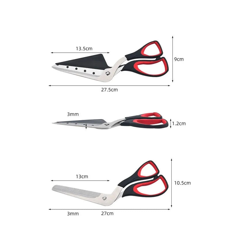 PizzaCut - Non-Stick Pizza Scissors With Protective Server