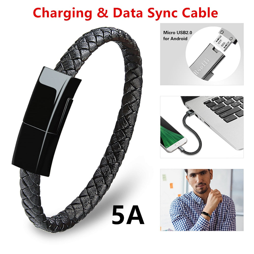 Data Charging Bracelet Cord for iPhones - AS Fusion